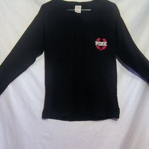 PINK Victoria's Secret Black Long Sleeve Tee